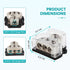 3 Way Power Distribution Block Zine-Alloy, 0/2/4 Gauge in 4/8 Gauge Out Auto Car Audio Distribution Connecting Block, 3 Way Ground Distribution Block for Audio Amplifier Splitter, 1PC