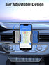 Qhumility 3-in-1 2025 360 Car Phone Holder, Upgraded Phone Mount for Car Dashboard Air Vent Windshield, Adjustable Car