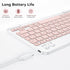 Emetok Wireless Keyboard for Tablet, iPad, iOS, Android, Windows, Rechargeable Mini Bluetooth Keyboard, Portable Size