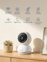 GNCC 2K 2.4/5GHz, 2-Way WiFi Cameras for Home Security, Security Camera Indoor, Baby/Pet Camera with Phone App, Motion