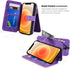 MODOS LOGICOS Detachable Wallet Folio Compatible with iPhone 12 Mini, Purple PU Leather Purse with Zipper