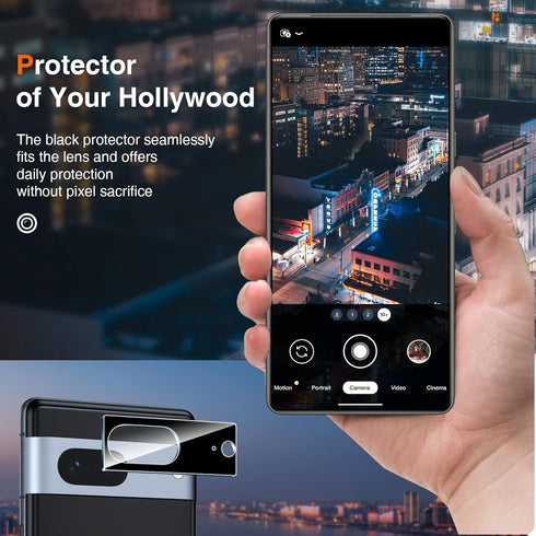 Google Pixel 8 Screen Protector 2 Pack with Camera Lens Protectors, HD Ultra-thin, 9H Hardness, Fingerprint Compatible.