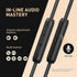 3.5mm AILIHEN Wired Headphones with Microphone, Over-Ear Foldable Corded Head Phones with Volume Control Jack for Teens