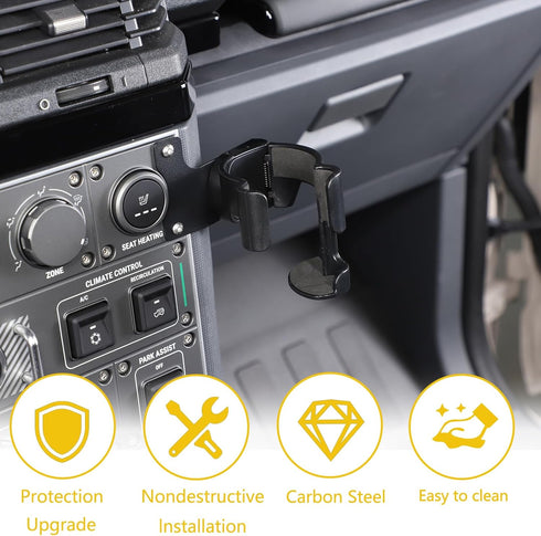 Car Multifunctional Cell Phone Holder, 2-in-1 Center Console Holder, Compatible with Ineos Grenadier