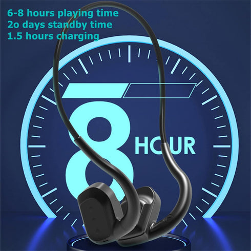 GZCRDZ Headset IPX8 Swimming Headset 32GB MP3 Bone Conduction Wireless Bluetooth Waterproof Outdoor Fitness Memory