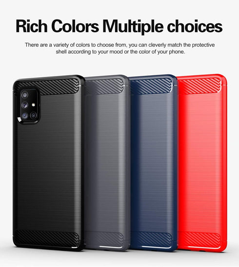 Galaxy A71 5G Cell Phone Case, Soft TPU Slim Fashion Protective Cover with HD Screen Protector