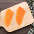 2pcs Garneck Simulated Salmon Slices Fake Food Model Realistic Meat Display Prop for Sushi Shop Restaurant Decor