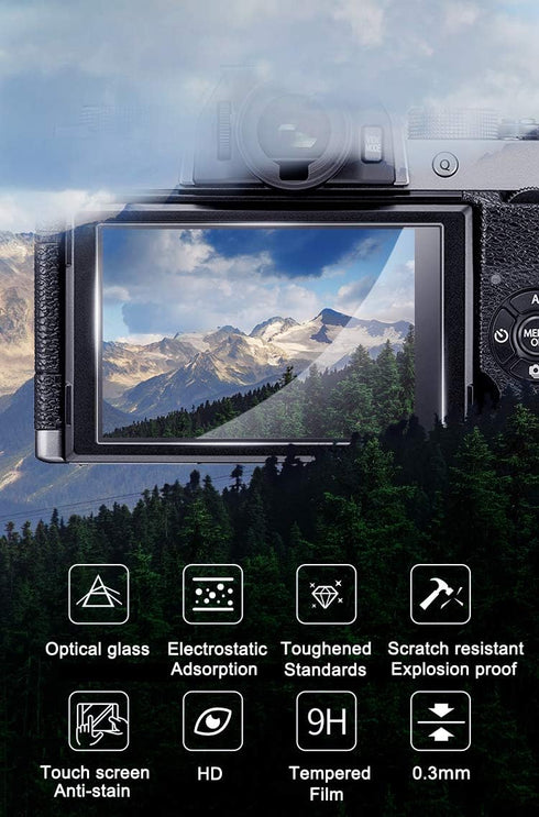 Komet Screen Protector for Insta360 ONE RS/ONE R, 2 LCD Screen + 2 Lens, 9H Hardness Ultra-Clear
