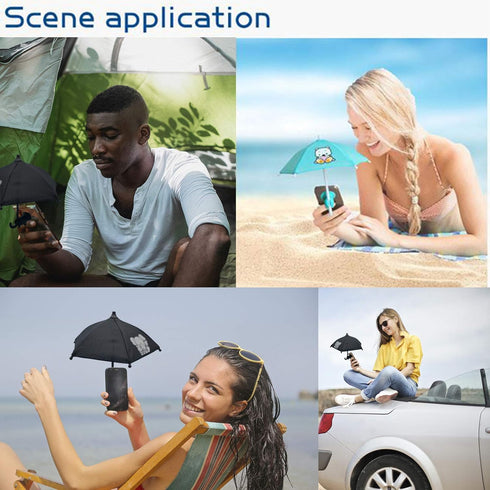 Phone Umbrella for Sun, Universal Adjustable Suction Cup Stand for iPhone, iPad, Camera
