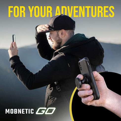 Mob Armor MobNetic Go Magnetic Phone Car Holder, Strong Base for Dashboard & Metal Surface, Compatible with Smartphones