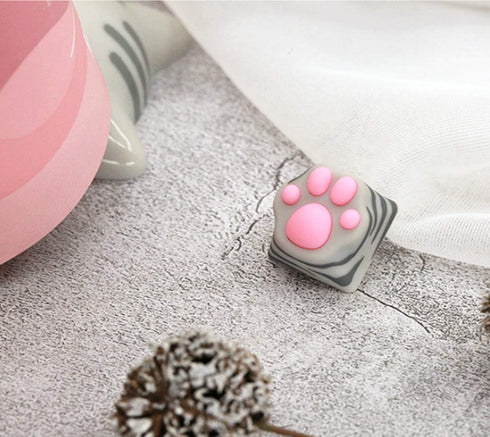 SYA ZOMOPLUS Cute Cat Paw Keycap, Squishy Paw Custom Keycap for Mechanical Keyboard, Suitable for Cherry MX/Gateron