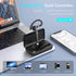 Bluetooth Single Wireless Headset, V5.3 Handsfree Earpiece with Microphone, USB-C Charge, Waterproof Earphones for