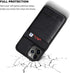 KIHUWEY iPhone 12 Pro Max Case Wallet with Credit Card Holder, Premium Leather Magnetic Clasp Kickstand Cover (Black)
