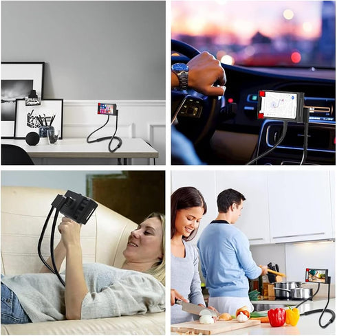 WOEIFGV Cellphone Stand Hanging On Neck Upgraded Hands Mobilephone Holder Clip On Bed/Table Lazy Cellphone Mount