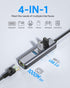 USB C to Ethernet Adapter, Vilcome RJ45 to USB C Thunderbolt 3/Type-C Gigabit Ethernet LAN Network Adapter for MacBook
