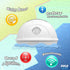 Pyle Portable Waterproof Floating Pool Speaker - Outdoor Wireless Bluetooth Rechargeable Battery Powered Shower Speaker