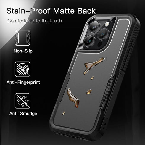 JETech 15 6.1-Inch, Case for iPhone Pro Heavy Duty Dual-Layer Rugged Protection, Shockproof Protective Tough Phone