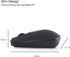 Verbatim Rechargeable Multi-Device Bluetooth 5.0 USB 2.4Ghz Wireless Optical Mouse with Adjustable DPI, Black 70755