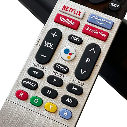 MATCOM Replacement Remote Controller for Skyworth Android TV, Compatible with 539C-268920-W010, Silver