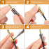 Konohan 20 Pairs/40 Pcs Banana Plug Connectors for Speaker Wire, 24K Gold Plated, Dual Screw Lock for Audio Video