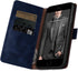 SUANPOT for iPhone 7 Plus/8 Plus Case - RFID Blocking Leather Wallet Case with Credit Card Holder, Shockproof Cover