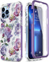 Esdot iPhone 13 Pro Max Case with Built-in Screen Protector, Military Grade Cover with Fashion Designs