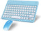 Wireless Bluetooth Keyboard and Mouse Combo, Portable Mini Slim Ergonomic Travel Set for iPhone iPad Mac
