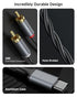 ZOOAUX PRO 2RCA 17/16/15, S26,iPad, -4FT RCA to USB C Cable, USB C to RCA Audio Cable, Hi-Fi USB Type C to Male Jack