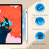 Tablet Stylus Pen, Capacitive Power Touch Pen with Magnetic Adsorption and 2 Interchangeable Nibs