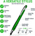 Stylus Pen for Touch Screens & Ballpoint Writing - 2 in 1 with Sensitive Stylus Tip, Compatible with Touch Screen