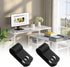 60pcs 1/4 Inch Nylon Cable Clamps, R-Type Wire Cable Clips with M4 Screws for Wire Management (Black)