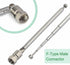 Superbat 75 FM Telescopic Antenna Kit Unbal F Type Connector DAB Radio Replacement Antenna for TV AM FM Radio Stereo