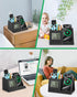 Pen Holder for Desk, Multi-Functional Organizer with Wireless Charger, Indoor Thermometer, Home Office Supplies