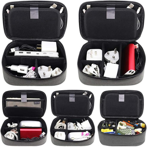 sisma Tech Travel Organizer, Small Electronic Accessories Carrying Bag for Cables, Phone Chargers, Special Edition