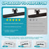 Snwoygr 170-Degree Universal Car Rear View Camera License Plate Bracket, Professional Full Stainless Steel Anti-Rust