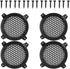 Unifizz Car 4pcs Grill Cover, 4" Mesh Protector for Speaker Woofer Subwoofer Grill