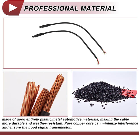 8Pin 0.3m/0.98ft for Monitor and Backup Reverse Rear View Parking Camera Video Cable Extension Backup Camera Female