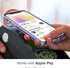 VENA vLove Glitter Clear Case for Apple iPhone 12 Pro Max (6.7"-inch), Heart Shape Dual Layer Slim Hybrid Clear Bumper