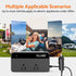 ALLWEI 200W 12V 110V 4 Port(2xUSB 2xUSB Car Power Inverter, DC to AC Car Inverte with USB Fast Charging A, C)- Car