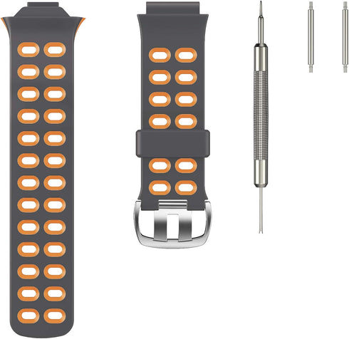 ANCOOL Compatible with Garmin Forerunner 310XT Watch Band, Soft Silicone Replacement Strap for Forerunner 310XT