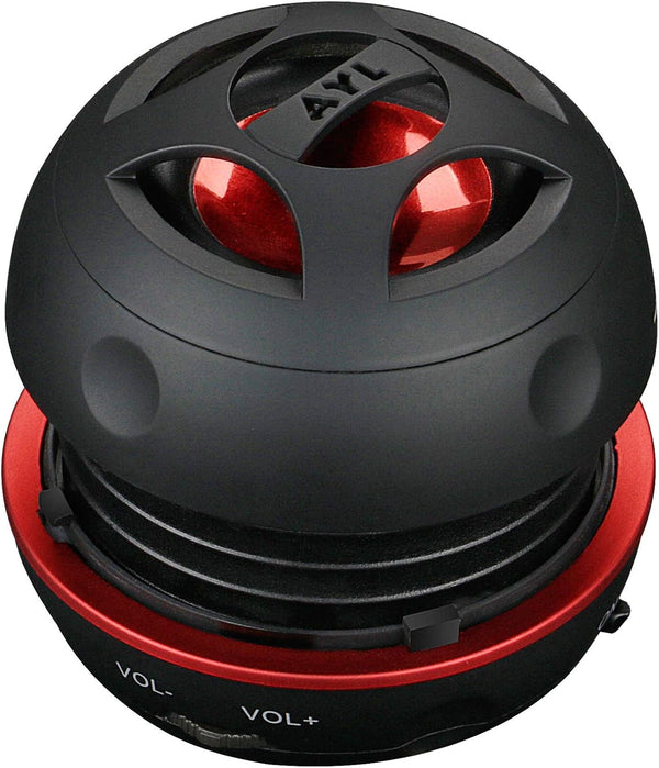AYL Mini Speaker System - Portable Plug-in Speaker with 3.5mm Aux Input for Laptop, MP3, iPhone, iPad, Black