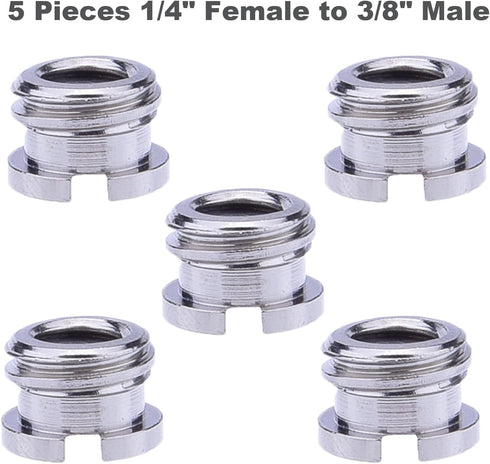 Sunmns 1/4 inch and 3/8 inch Converter Screw Adapter Mount Set for Camera, Tripod, Monopod, Ballhead, Light Stand
