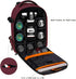 MOSISO Wine Red Camera Backpack, DSLR/SLR/Mirrorless Case with Padded Shockproof Inserts & Tripod Holder for Canon,