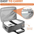 Grekos Projector Carrying Bag, Projector Carrying Case for Accessories, Portable Carrying Bag with Laptop Compartment