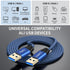 USB to USB Cable 3FT, Durable Braided for USB 3.0 Male to Male Type A Data Transfer Compatible with Hard Drive, Laptop