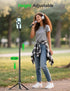 Takerers 66" 360 Magnetic Selfie Stick Tripod for iPhone Magsafe, Rotatable Aluminum Strong Magnetic Cell Phone Tripod