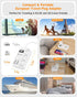 European Travel Plug Adapter, US to Europe Travel Power Strip with 6 USB (2 USB C) 4 Outlets, 3ft Extension Cord