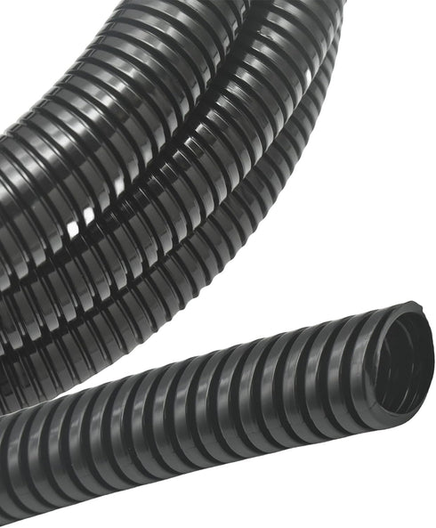Split Wire Conduit Looms Tube Management Organizer, Flexible Cover, Black, 1in-10ft
