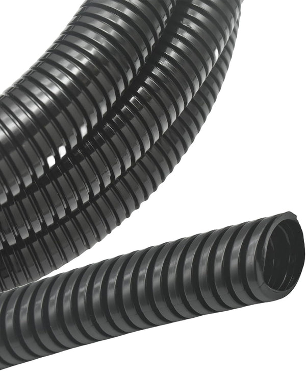 Split Wire Conduit Looms Tube Management Organizer, Flexible Cover, Black, 1in-10ft