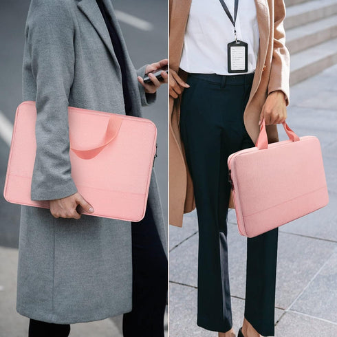 14 Inch Chromebook Case Sleeve for HP 14 Laptop, Acer Swift X, Dell XPS 15, Lenovo IdeaPad 3, Waterproof Bag (Pink)